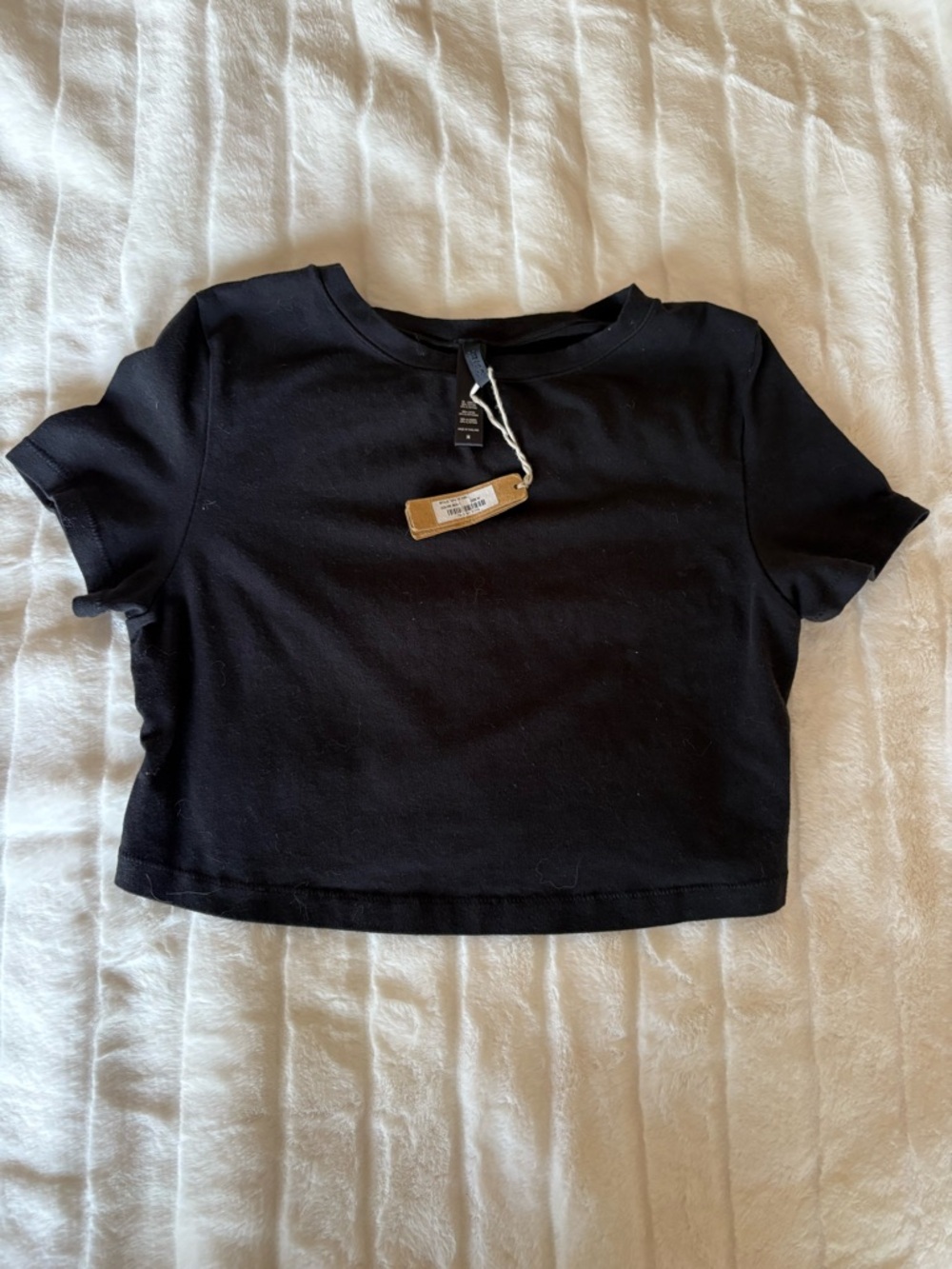 SKIMS Cotton Jersey Cropped T-Shirt